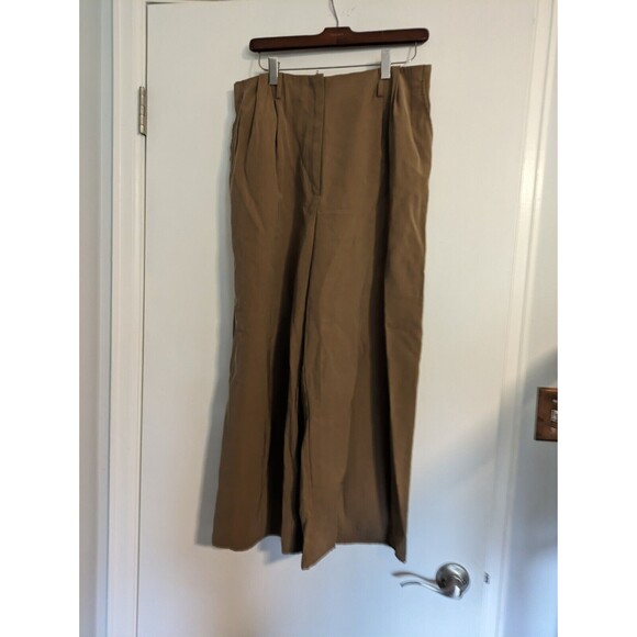 Mango Casual Pants Wideleg Trousers with Elastic Waist Large - Picture 10 of 10